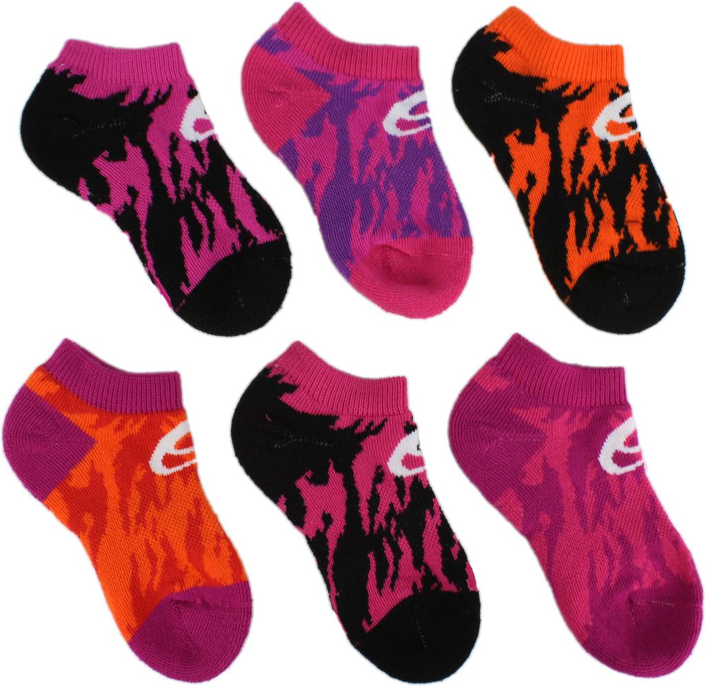 Streaked 6-Pack Low Cut Socks (Little Kid-Big Kid)商品第1张图片规格展示