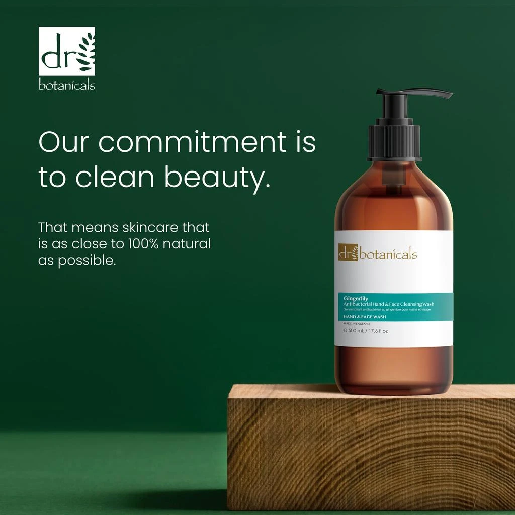 商品Dr. Botanicals|Gingerlily Hand & Face Cleansing Wash 500ml Twin Value Savings Pack,价格¥175,第3张图片详细描述