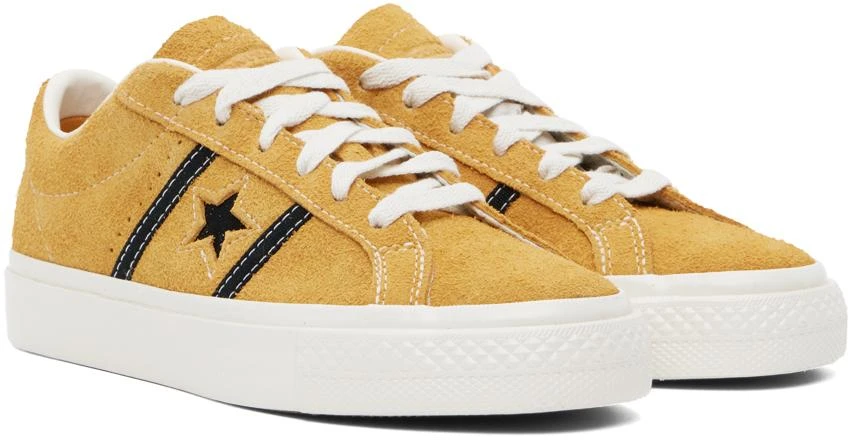 商品Converse|Yellow One Star Academy Pro Suede Low Sneakers,价格¥627,第4张图片详细描述