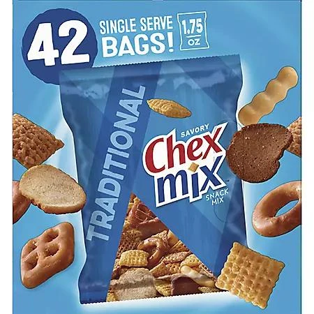 商品Chex Mix|Chex Mix Traditional Savory Snack Mix, 1.75 oz., 42 pk.,价格¥110,第4张图片详细描述