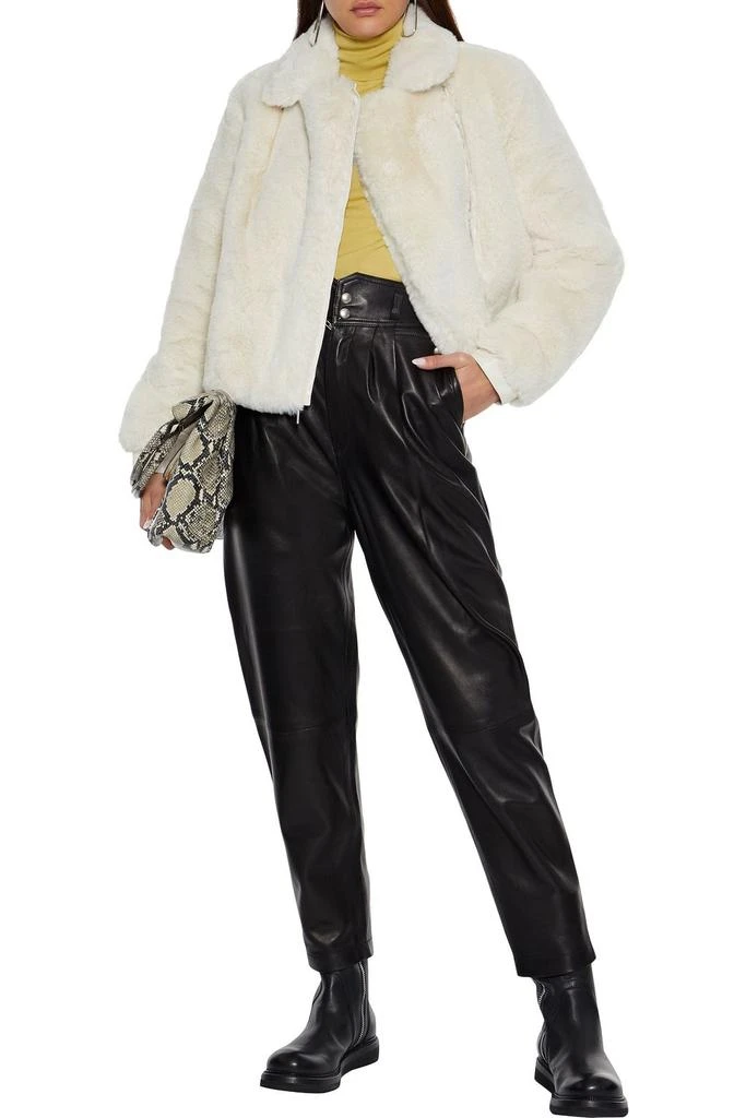 商品J Brand|Isleen faux leather-trimmed faux fur jacket,价格¥481,第2张图片详细描述