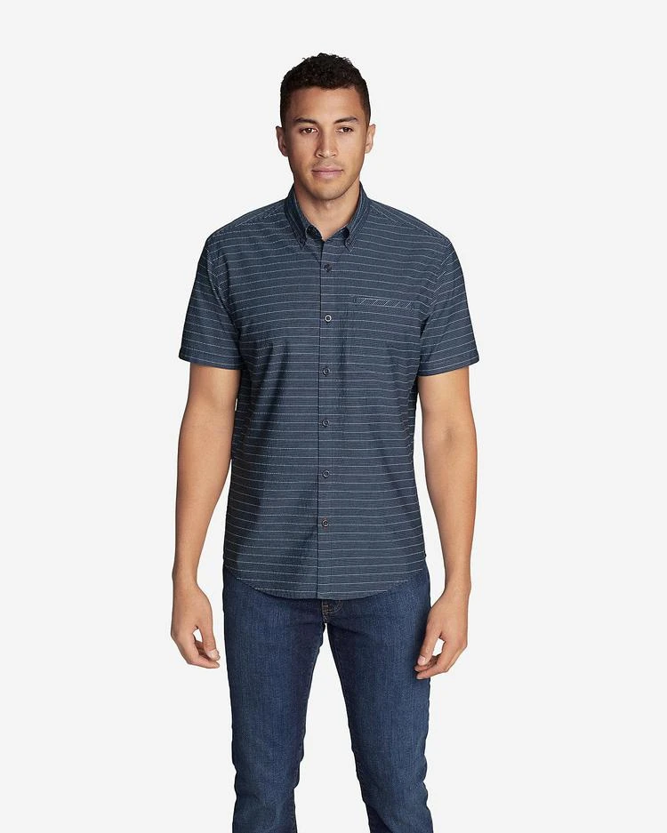 商品Eddie Bauer|Men&#39;s Bainbridge 2.0 Short-Sleeve Seersucker Shirt,价格¥261-¥372,第1张图片