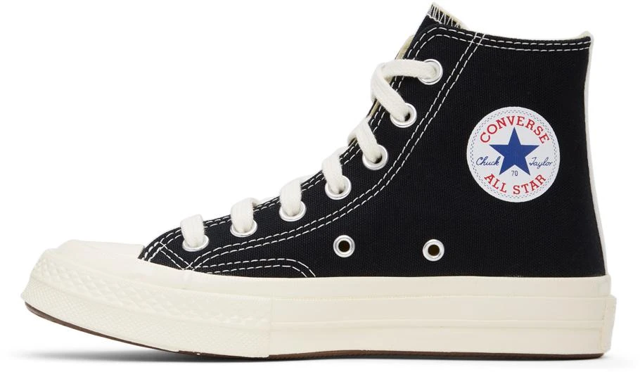 商品Comme des Garcons|Black Converse Edition Half Heart Chuck 70 High Sneakers,价格¥1194,第3张图片详细描述