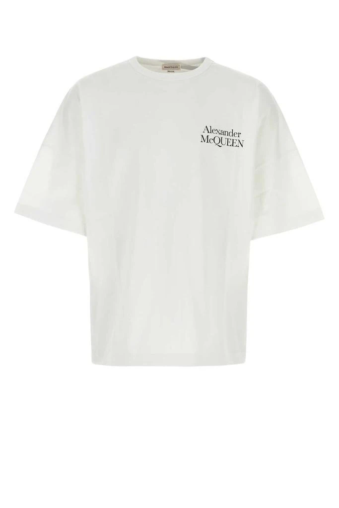 商品Alexander McQueen|Alexander McQueen Logo Printed Oversize-Fit T-Shirt,价格¥2134,第1张图片