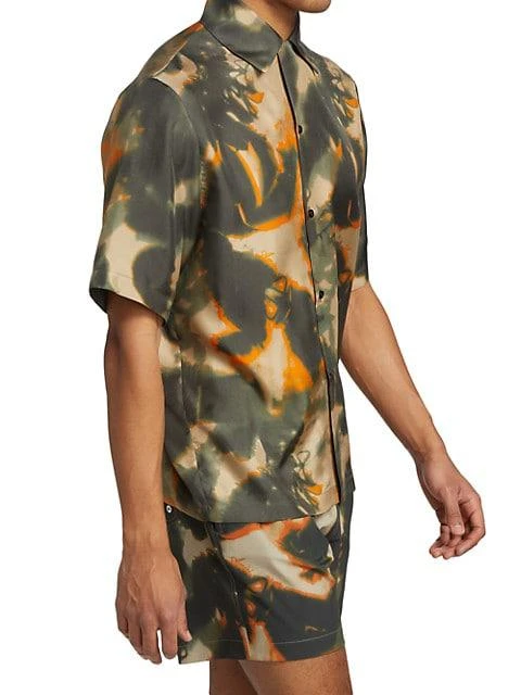 商品AMIRI|All Over Tie-Dye Camo-Print Camp Shirt,价格¥4005,第4张图片详细描述