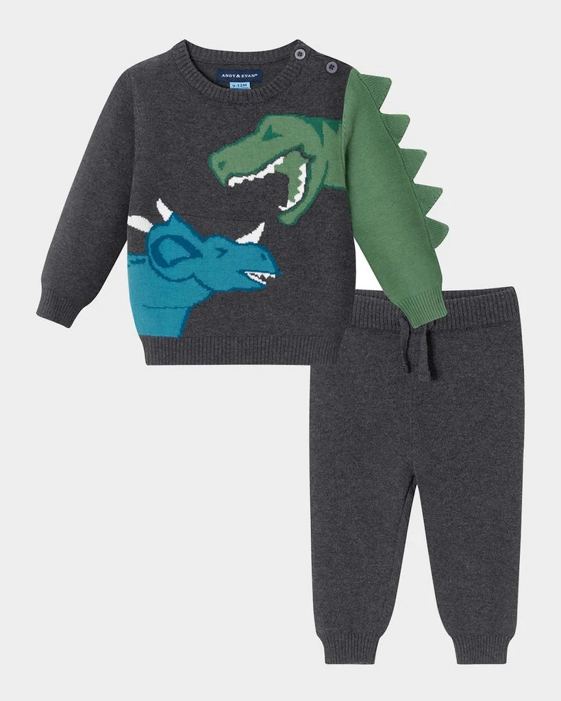 商品Andy & Evan|Boy's Space Ship Intarsia Sweater Set, Size Newborn-24M,价格¥461,第1张图片