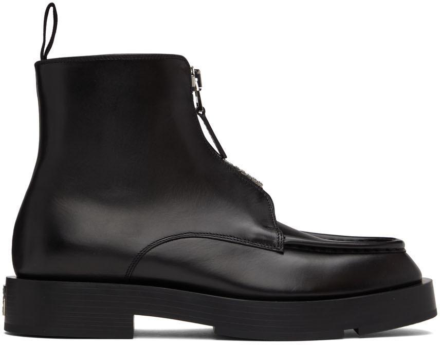 商品Givenchy|黑色徽标踝靴,价格¥11017,第1张图片