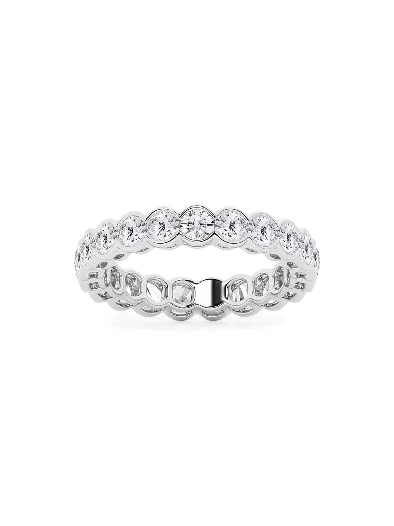 商品Saks Fifth Avenue Collection|14K White Gold & Round Lab-Grown Diamond Eternity Band/2.00-5.00 TCW,价格¥27342,第1张图片