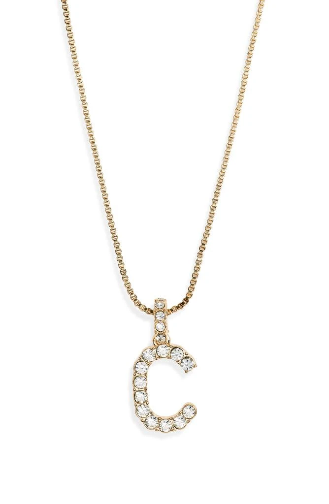 商品BAUBLEBAR|Crystal Initial Pendant Necklace,价格¥88,第2张图片详细描述