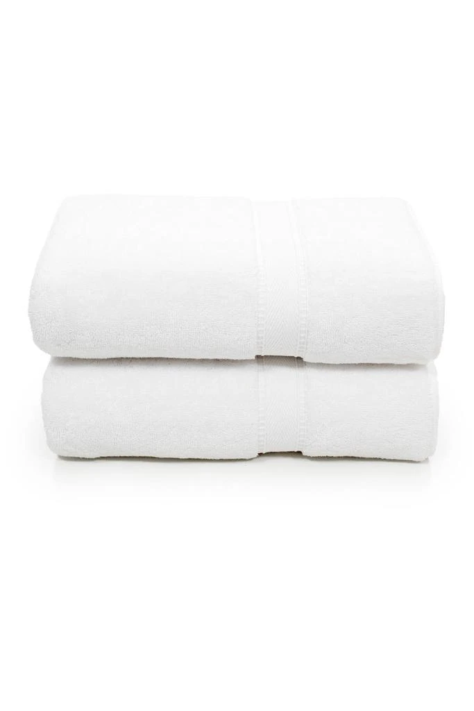 商品Linum Home Textiles|Sinemis Terry Bath Towels - Set of 2 - White,价格¥398,第1张图片