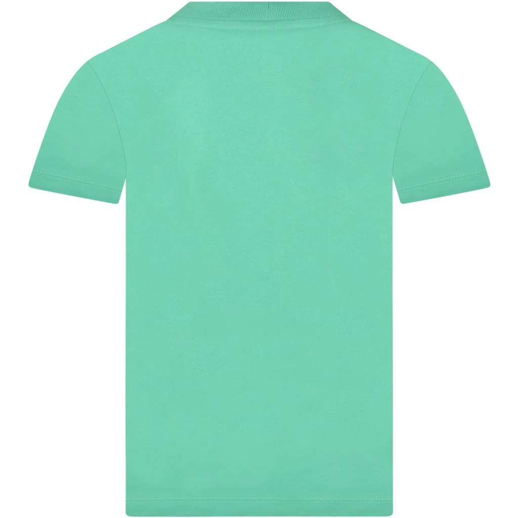 商品Lacoste|Lacoste Green T-shirt For Boy With Pixelated Crocodile,价格¥577,第2张图片详细描述