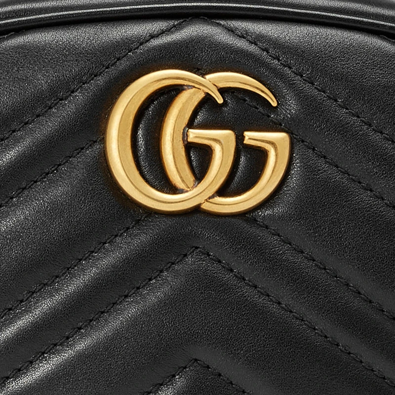 GUCCI 古驰 女士黑色皮革腰包 476434-DSVRT-1000 商品