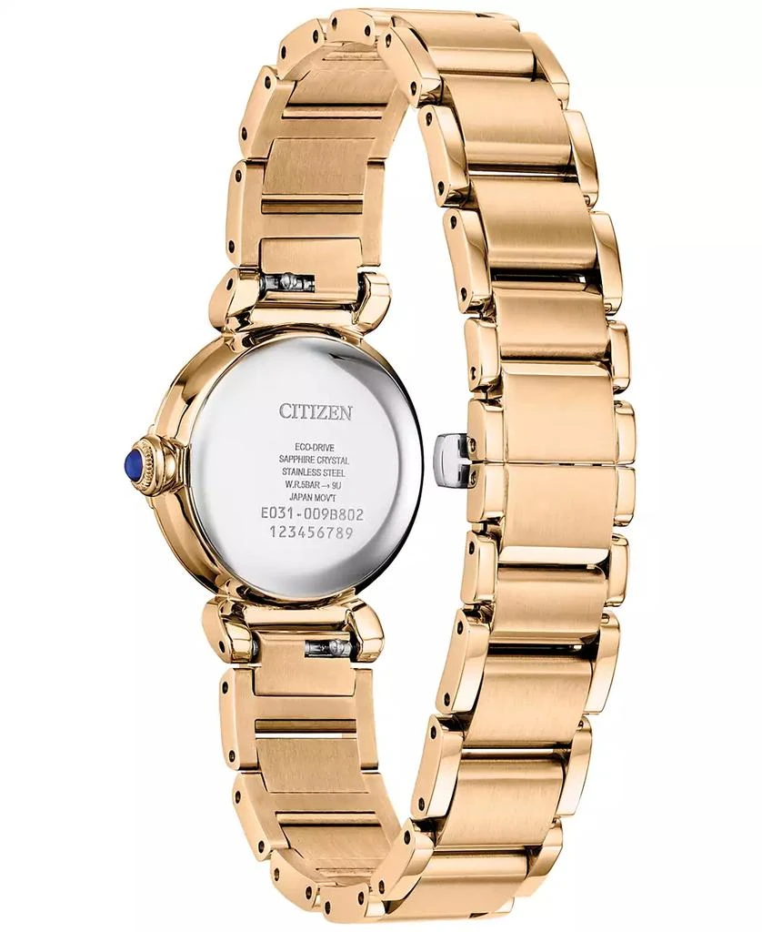 商品Citizen|Eco-Drive Women's Diamond (1/6 ct. t.w.) Rose Gold-Tone Stainless Steel Bracelet Watch 26mm,价格¥4897,第4张图片详细描述