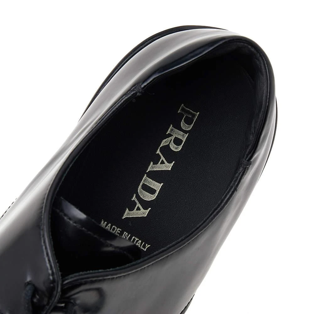 Prada Black Patent Leather Lace Up Oxfords Size 42 商品