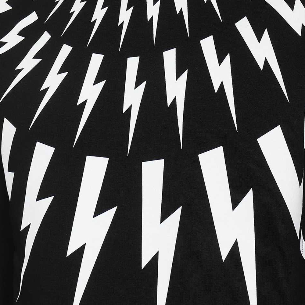 NEIL BARRETT 男士黑色闪电系列套头卫衣 BJS010S-R517S-0524商品第3张图片规格展示