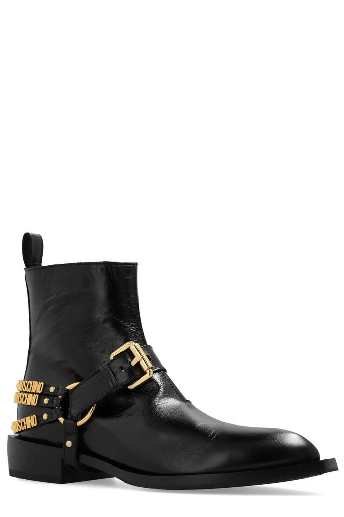 商品Moschino|Moschino Logo Lettering Ankle Boots,价格¥3711,第2张图片详细描述