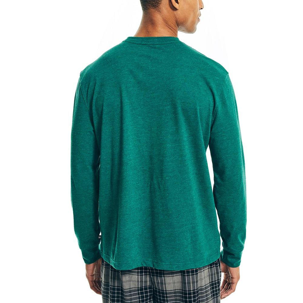 Men's Relaxed-Fit Long-Sleeve Pajama T-Shirt商品第2张图片规格展示