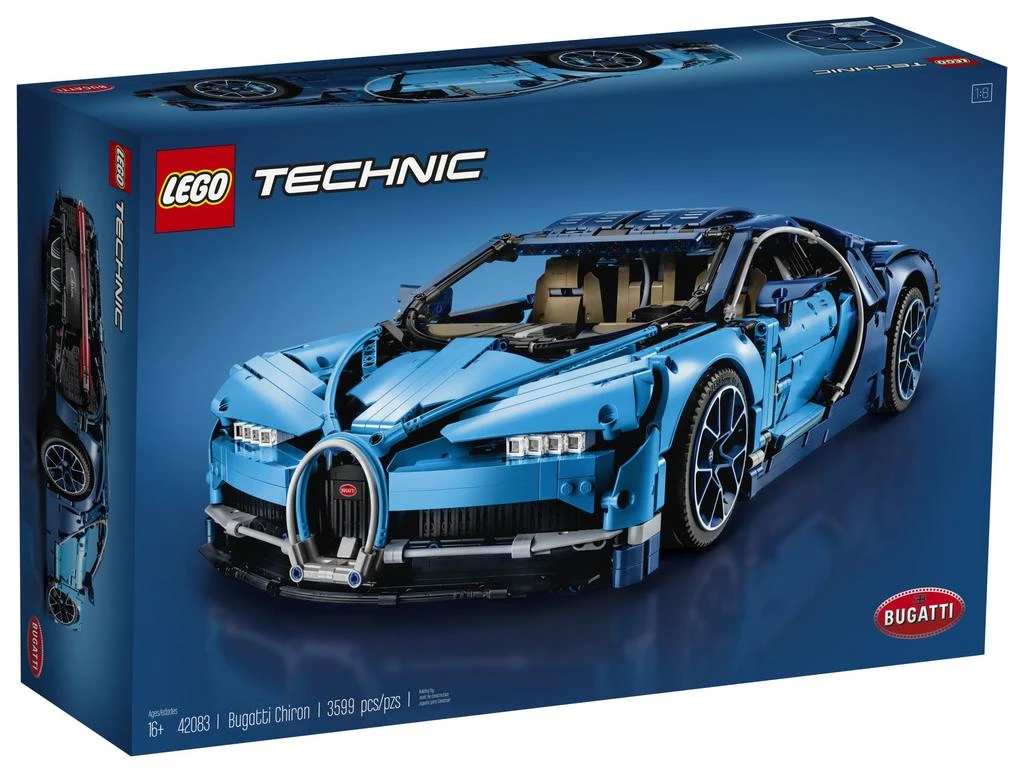 商品LEGO|LEGO Technic Bugatti Chiron 42083 Race Car Building Kit and Engineering Toy, Adult Collectible Sports Car with Scale Model Engine (3599 Pieces),价格¥4212,第4张图片详细描述