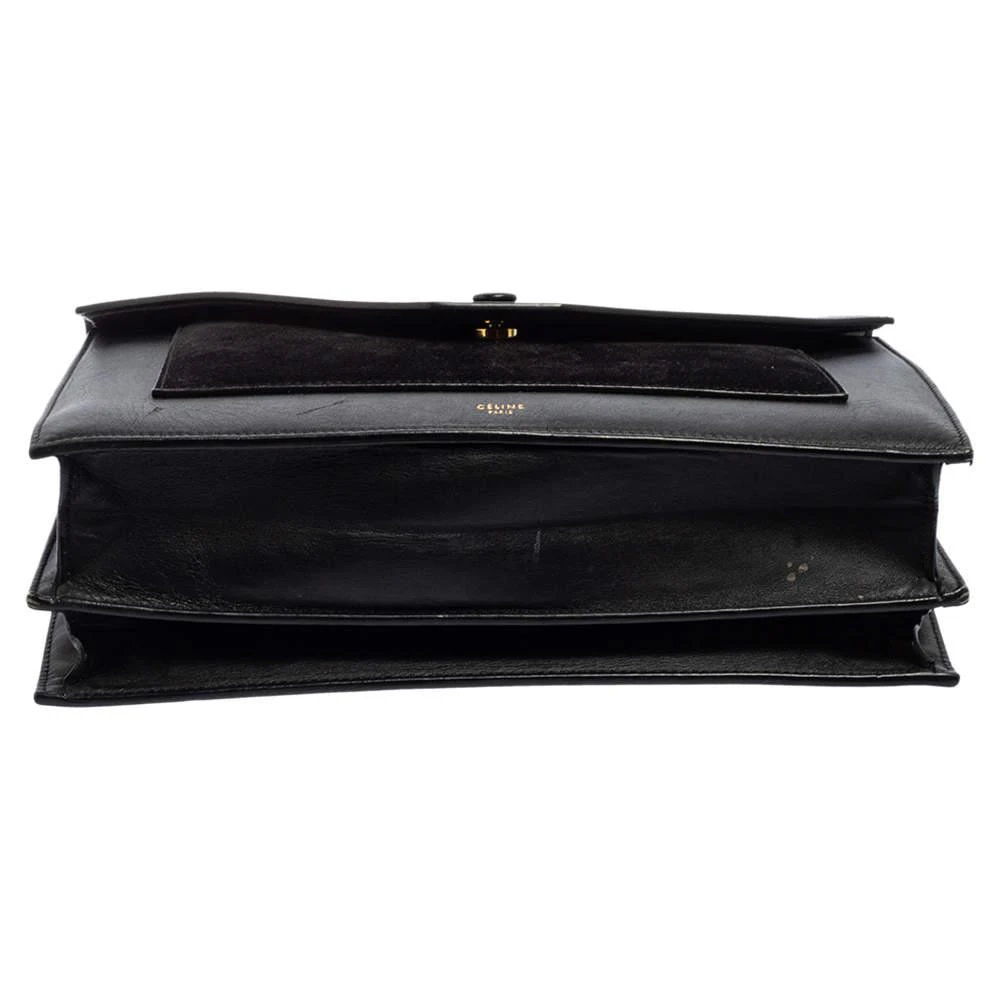 Celine Black Suede And Leather Pocket Envelope Shoulder Bag 商品