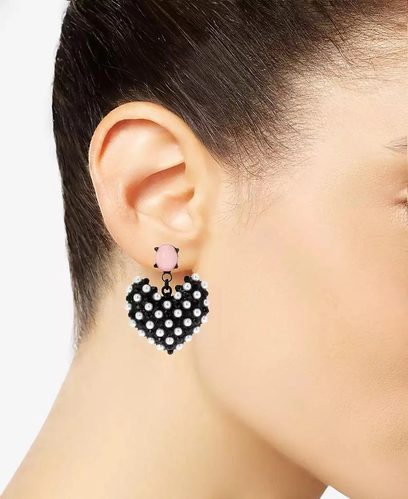 商品Betsey Johnson|人造珍珠心形耳饰,价格¥259,第2张图片详细描述