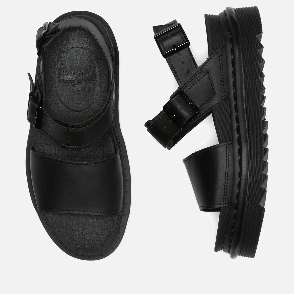 商品Dr. Martens|Dr. Martens Women's Voss Leather Strap Sandals - Black,价格¥1072,第4张图片详细描述