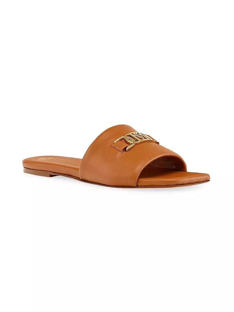 商品MCM|Mode Travia Leather Slides,价格¥1377,第2张图片详细描述