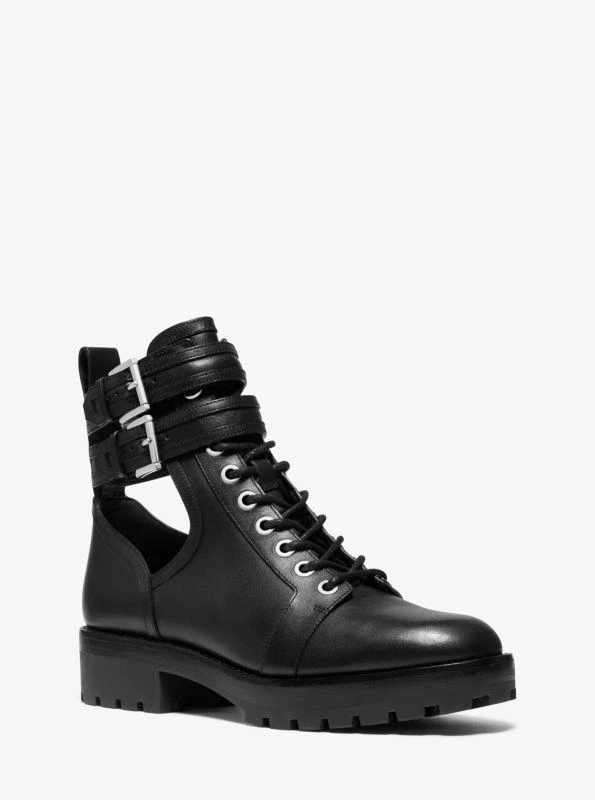 商品Michael Kors|Bensen Leather Combat Boot,价格¥1708,第1张图片