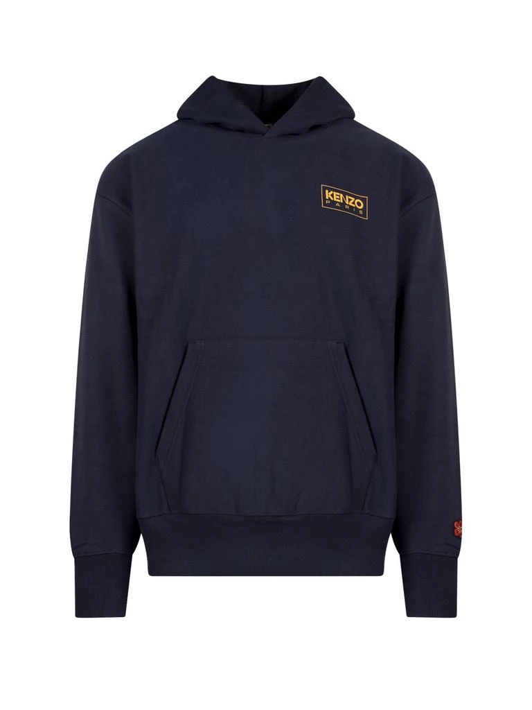 商品Kenzo|Kenzo Logo Printed Pouch Pocket Hoodie,价格¥2384,第1张图片