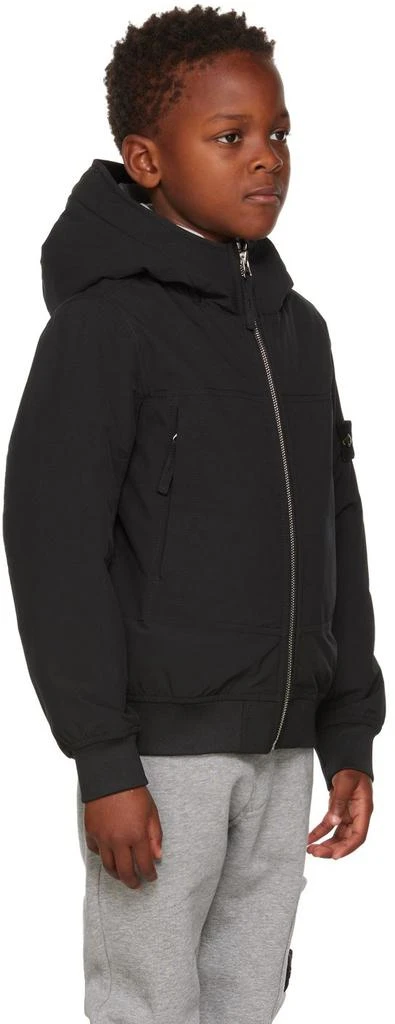 商品Stone Island Junior|Kids Black Soft-Shell-R Jacket,价格¥1549,第2张图片详细描述