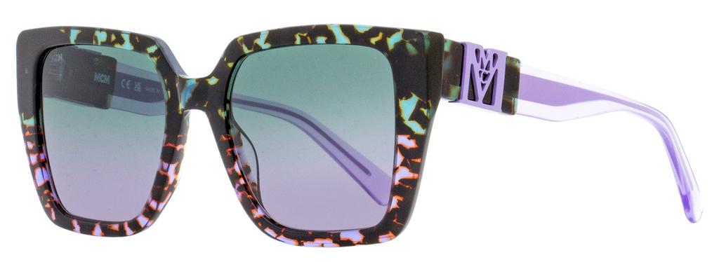 MCM Women's Square Sunglasses MCM723S 342 Purple Tortoise 53mm商品第1张图片规格展示