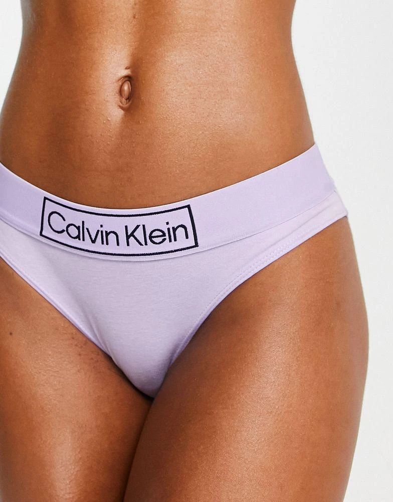 商品Calvin Klein|Calvin Klein Reimagined Heritage bikini style brief in lilac,价格¥208,第2张图片详细描述