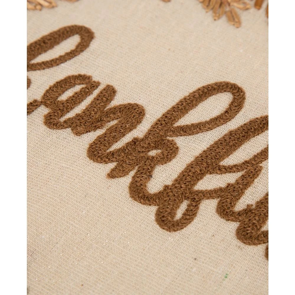 商品Glitzhome|Embroidered Thanksgiving Table Runner,价格¥531,第4张图片详细描述