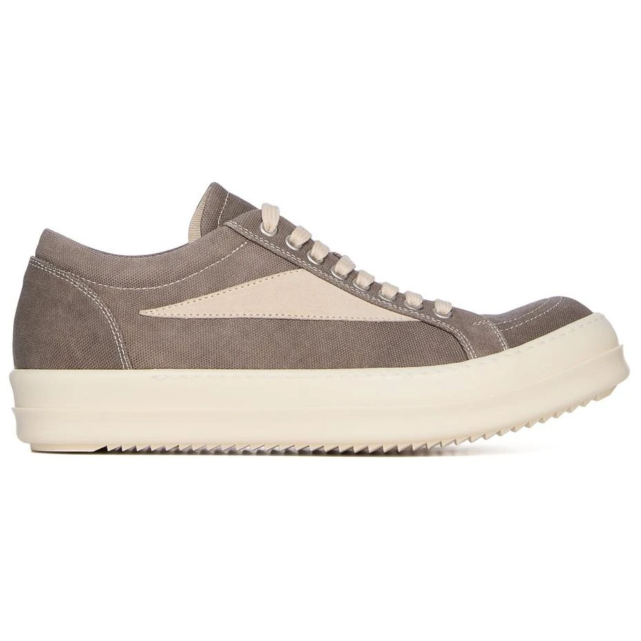 商品[国内直发] Rick Owens|/RO DRKSHDW 小牛皮 圆头系带 低帮 板鞋 男款 褐色,价格¥6053,第3张图片详细描述