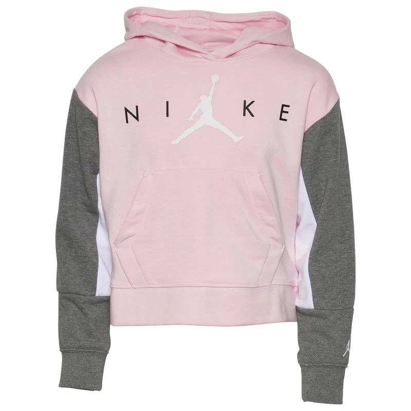 商品Jordan|Jordan Jumpman Cropped Hoodie - Girls' Grade School,价格¥152,第1张图片