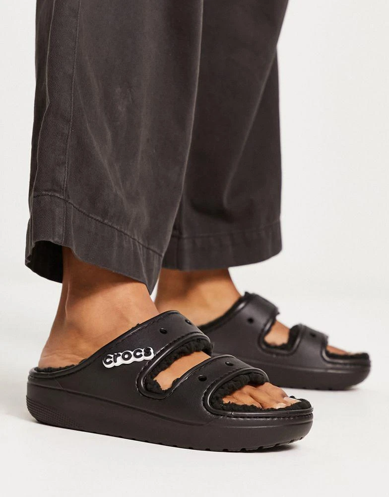 商品Crocs|Crocs classic cozzy sandals black,价格¥433,第4张图片详细描述