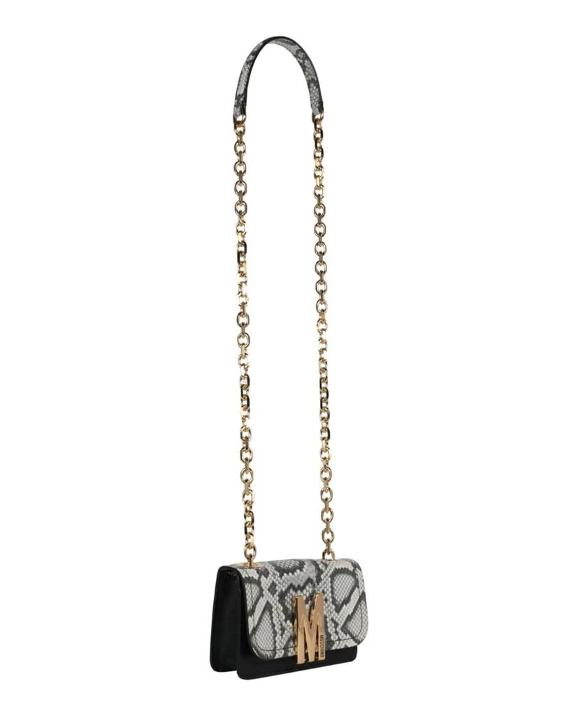 商品Moschino|Snakeskin Print M-Logo Crossbody Bag,价格¥3732,第4张图片详细描述