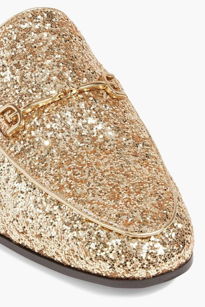 商品Sam Edelman|Linnie embellished glittered leather slippers,价格¥635,第4张图片详细描述
