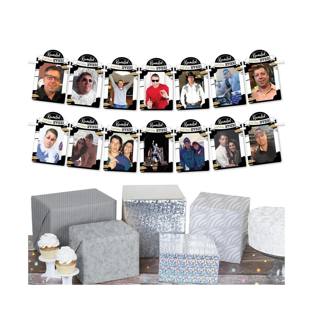商品Big Dot of Happiness|Reunited - DIY School Class Reunion Party Decor - Picture Display - Photo Banner,价格¥119,第3张图片详细描述
