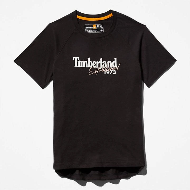 Raglan-sleeve Logo T-Shirt for Women in Black 商品