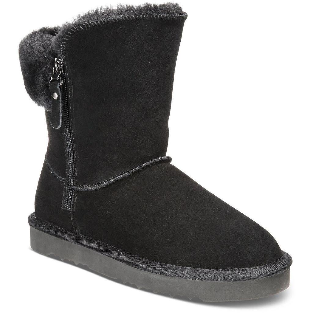 商品Style & Co|Style & Co. Womens Leather Ankle Winter & Snow Boots,价格¥364-¥408,第4张图片详细描述