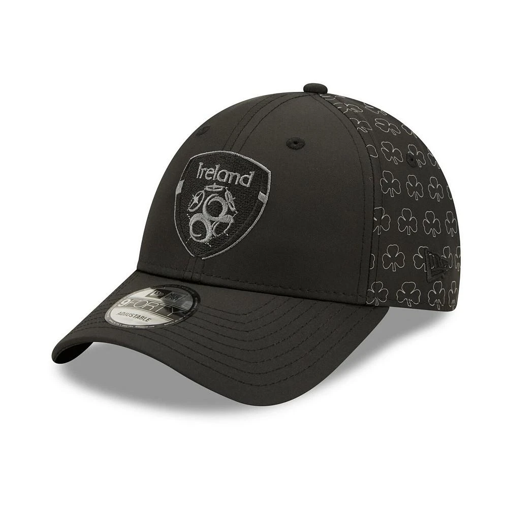 商品New Era|Men's Black Ireland National Team Club Allover Print 9FORTY Adjustable Hat,价格¥195,第2张图片详细描述