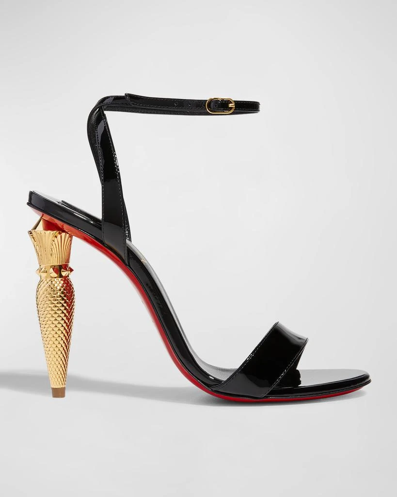 商品Christian Louboutin|Lip Queen Patent Red Sole Sandals,价格¥9210,第1张图片