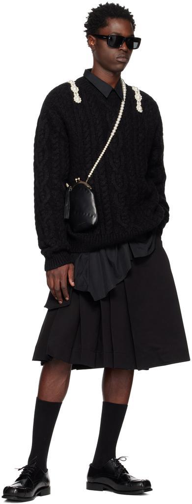 商品Simone Rocha|黑色褶裥半身裙,价格¥6580,第6张图片详细描述