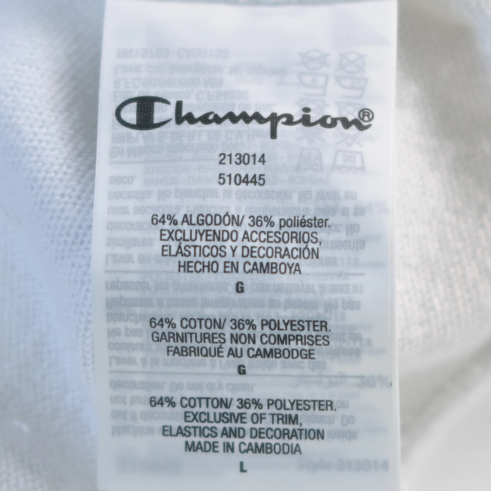 CHAMPION 白色男士卫衣/帽衫 213014-WW001 商品