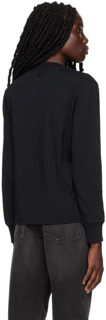 商品AMI|Black Ami de Cœur Long Sleeve T-Shirt,价格¥804,第5张图片详细描述