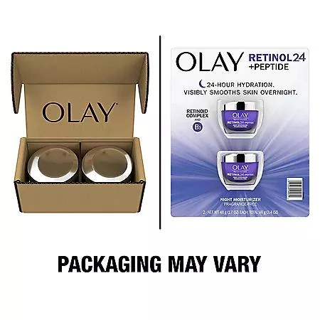 商品Olay|Olay Regenerist Retinol 24 Night Facial Moisturizer (1.7 fl. oz., 2 pk.),价格¥349,第2张图片详细描述