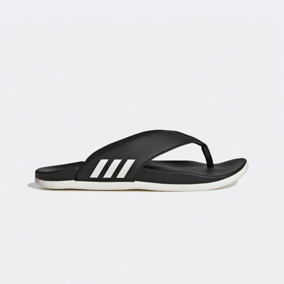 商品Adidas|【Brilliant|包邮包税】阿迪达斯 ADILETTE COMFORT FLIP FLOP  休闲鞋 运动鞋  HQ4458 CBLACK/CWHITE/CBLACK,价格¥209,第1张图片