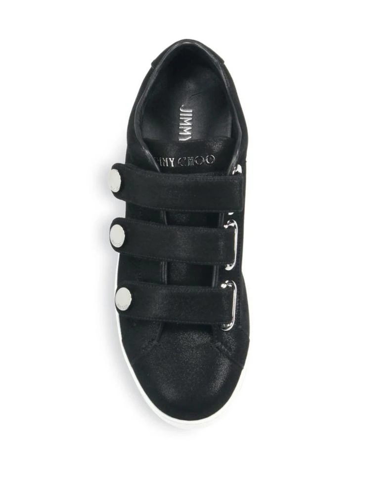 商品Jimmy Choo|NY SHS Suede Grip-Tape Sneakers,价格¥1784,第4张图片详细描述