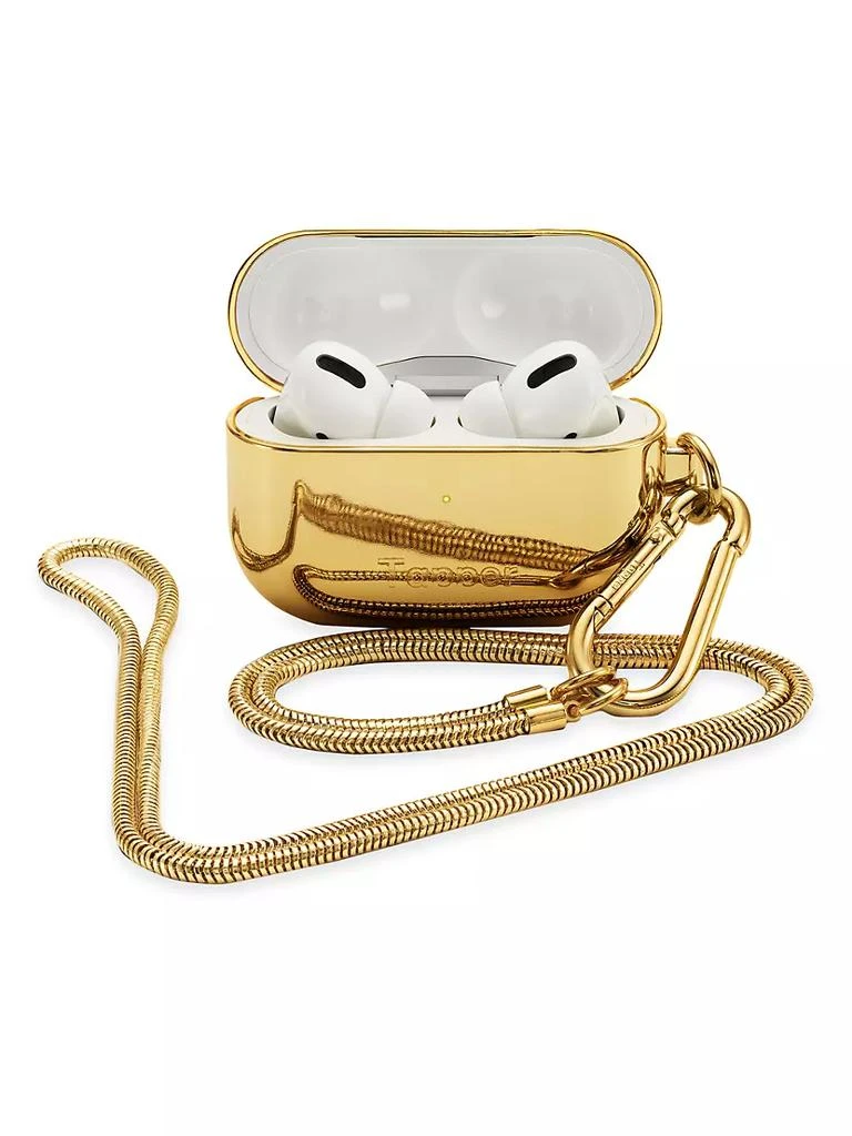 商品Tapper|18K Gold-Plated Brass Airpods Pro Neck Case,价格¥1218,第3张图片详细描述