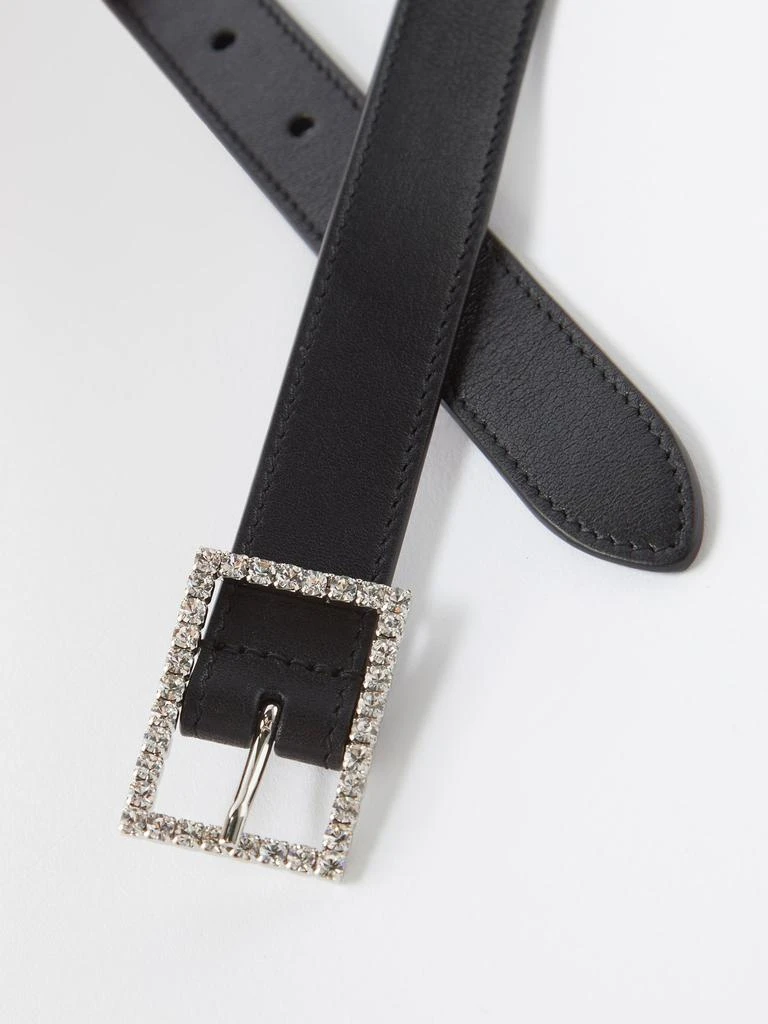 商品Yves Saint Laurent|Crystal-buckle leather belt,价格¥2929,第2张图片详细描述